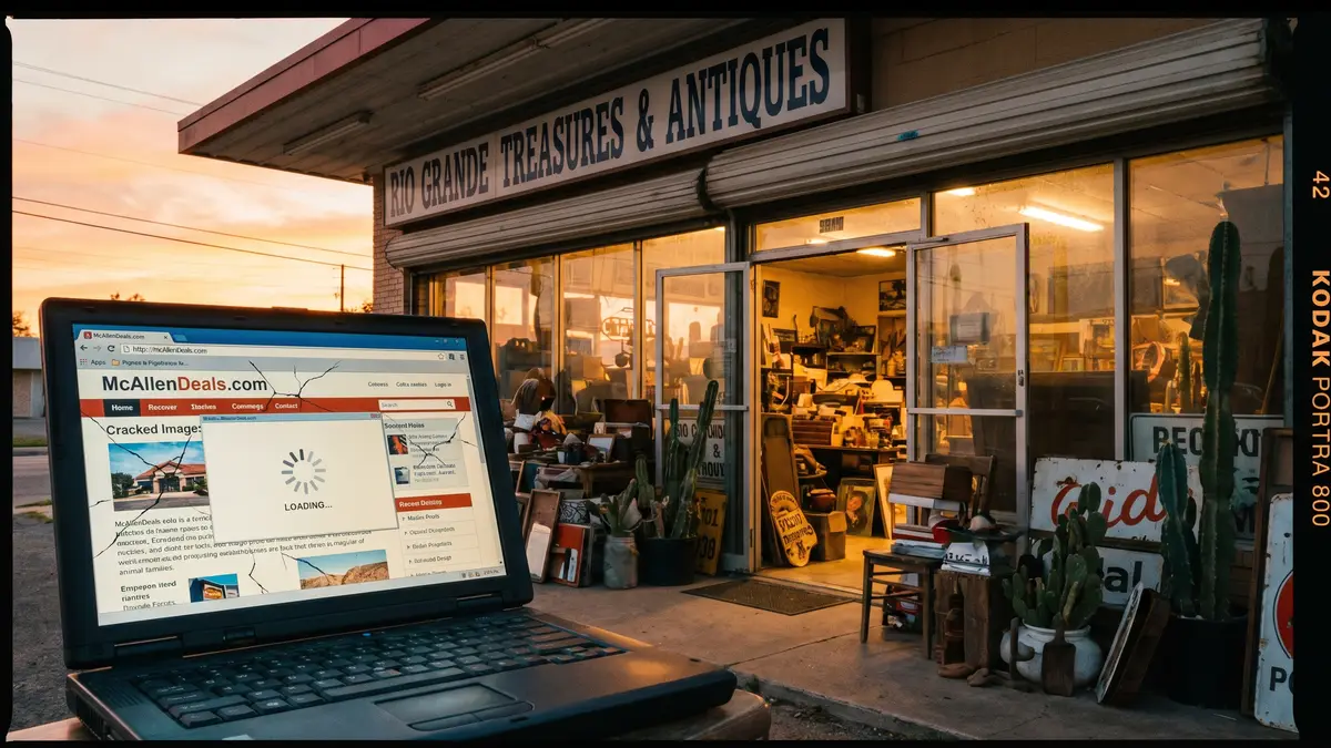 Outdated business website displayed on laptop — 5 signs you need a redesign